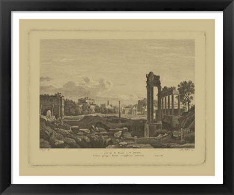 Framed Italian Landscape IV Print