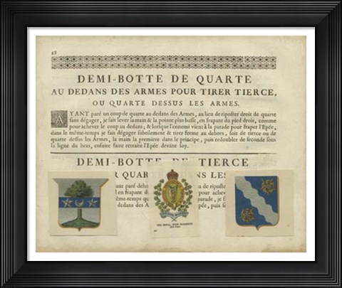 Framed Vintage Armes &amp; Crests I Print
