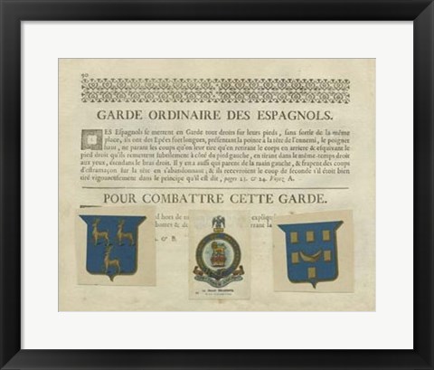 Framed Vintage Armes &amp; Crests II Print