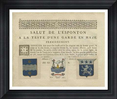 Framed Vintage Armes &amp; Crests III Print