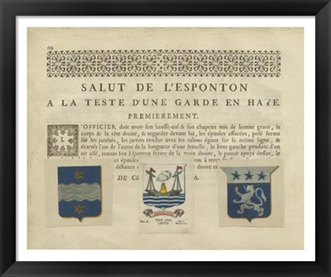 Framed Vintage Armes &amp; Crests III Print