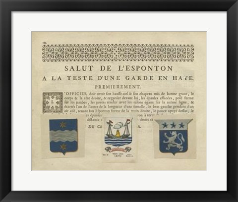 Framed Vintage Armes &amp; Crests III Print