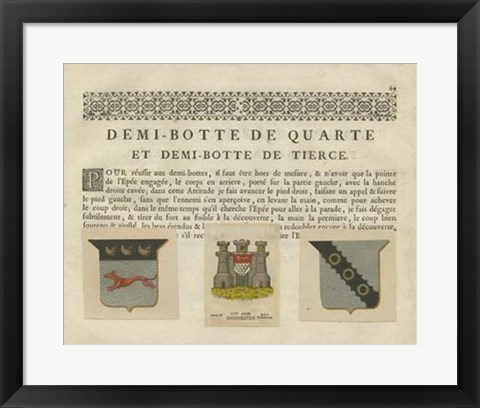 Framed Vintage Armes &amp; Crests IV Print