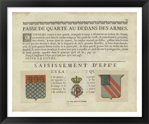 Framed Vintage Armes &amp; Crests V Print