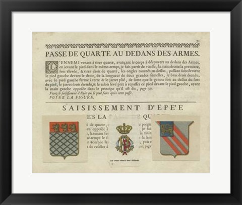 Framed Vintage Armes &amp; Crests V Print