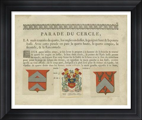 Framed Vintage Armes &amp; Crests VI Print