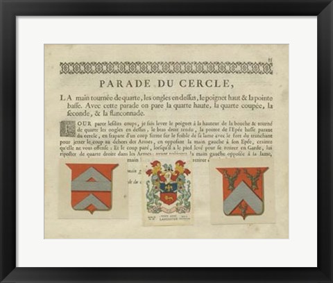 Framed Vintage Armes &amp; Crests VI Print