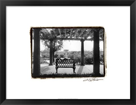 Framed Garden Elegance I Print
