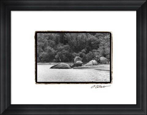 Framed Serene Lake II Print