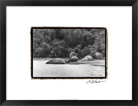 Framed Serene Lake II Print