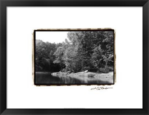 Framed Serene Lake III Print