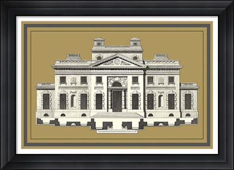 Framed Grand Facade I Print