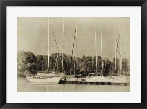 Framed Waiting to Sail II Print