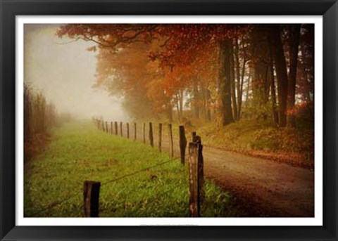 Framed Foggy Morning on Hyatt Lane Print