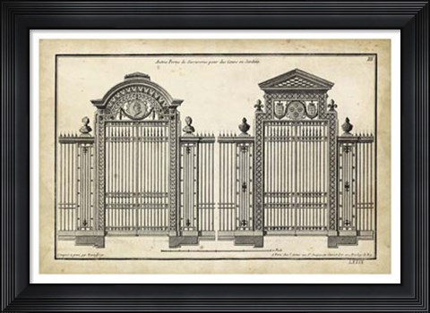 Framed Neufforge Gate II Print