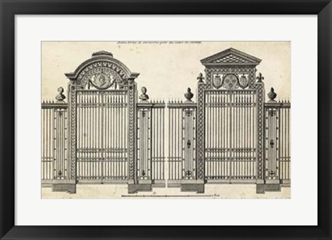 Framed Neufforge Gate II Print