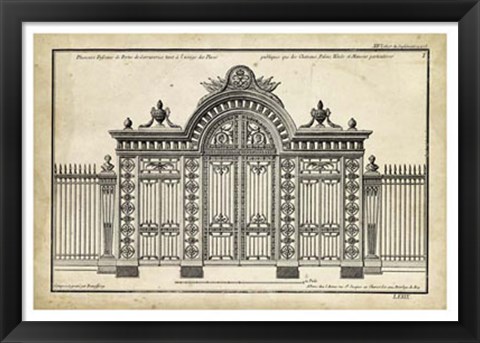 Framed Neufforge Gate III Print