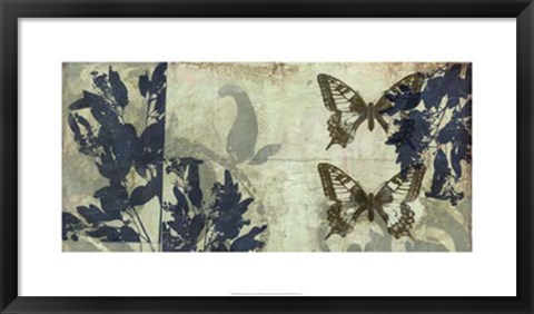 Framed Butterfly Reverie I Print