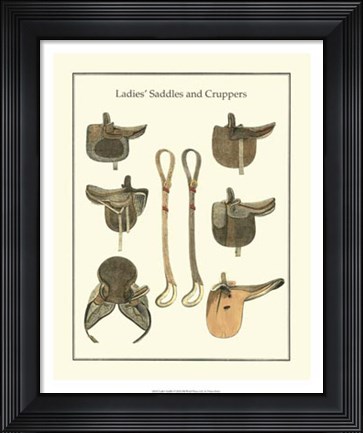 Framed Ladies Saddles Print