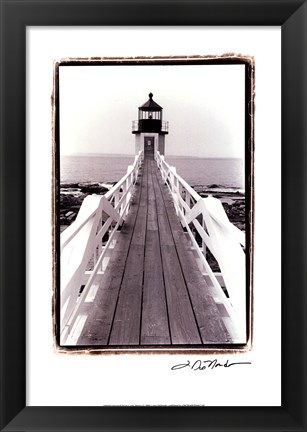 Framed Marshall Point Light, Maine Print