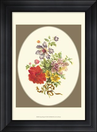 Framed Antique Bouquet IV Print