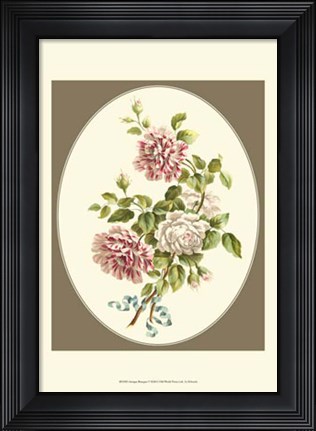 Framed Antique Bouquet V Print