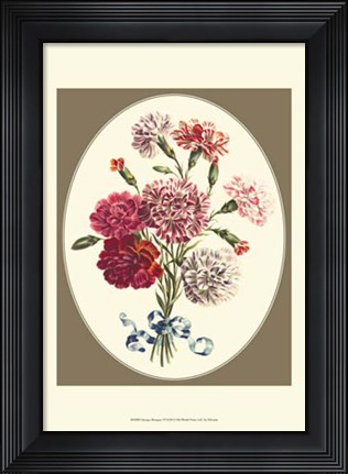 Framed Antique Bouquet VI Print