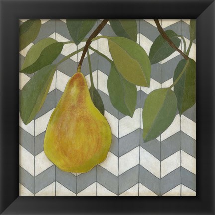 Framed Fruit and Pattern II Print