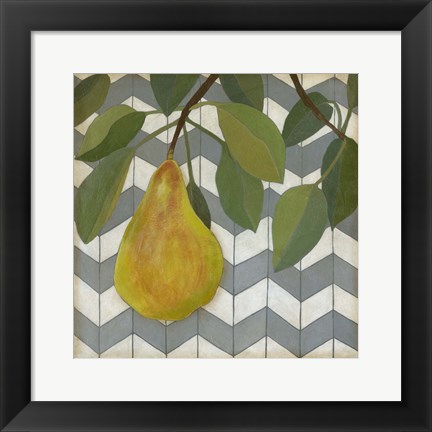 Framed Fruit and Pattern II Print