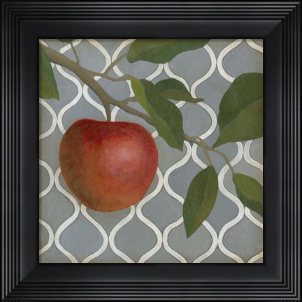 Framed Fruit and Pattern III Print
