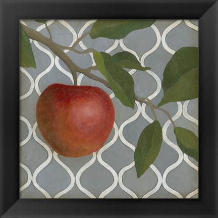 Framed Fruit and Pattern III Print