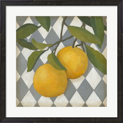 Framed Fruit and Pattern IV Print