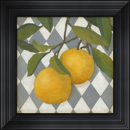Framed Fruit and Pattern IV Print