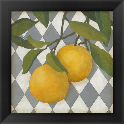 Framed Fruit and Pattern IV Print