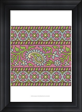 Framed Ceylon Squares I Print