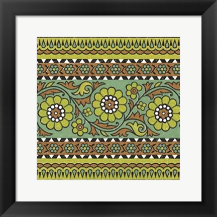 Framed Ceylon Squares IV Print