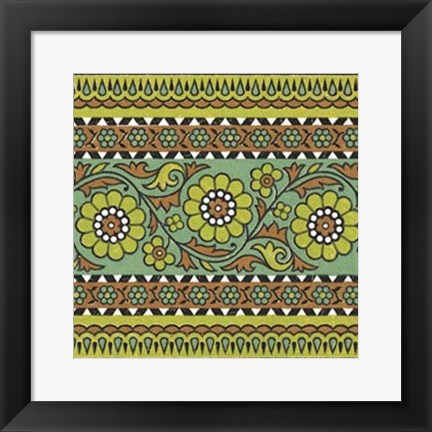 Framed Ceylon Squares IV Print