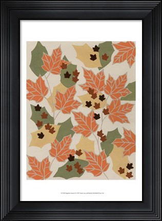 Framed Tangerine Autumn II Print