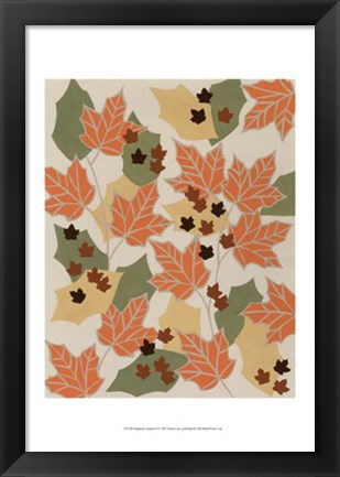 Framed Tangerine Autumn II Print