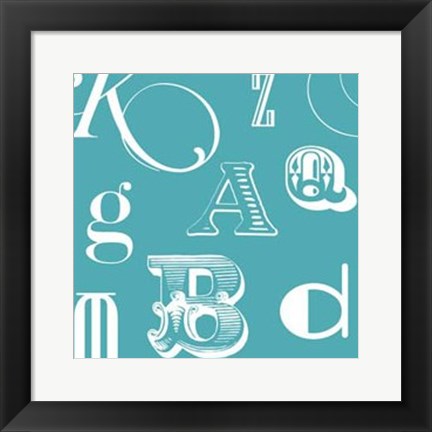 Framed Fun With Letters I Print