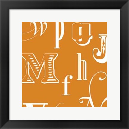 Framed Fun With Letters II Print