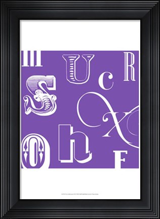 Framed Fun With Letters III Print