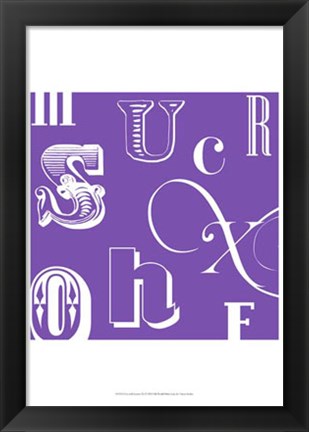 Framed Fun With Letters III Print