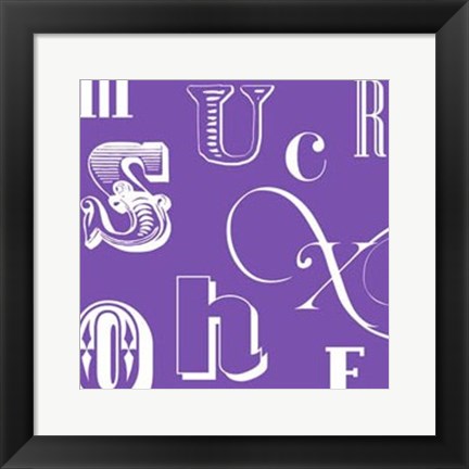 Framed Fun With Letters III Print