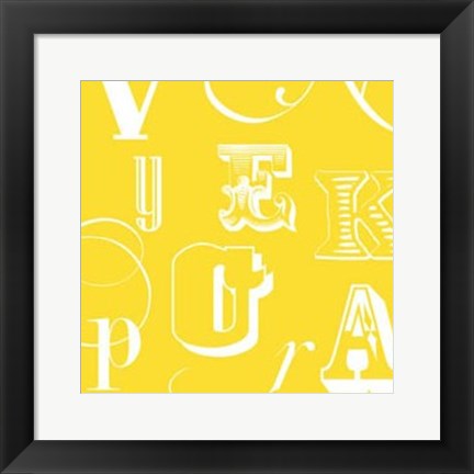 Framed Fun With Letters IV Print