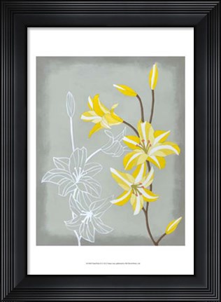 Framed Floral Echo II Print
