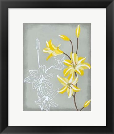 Framed Floral Echo II Print