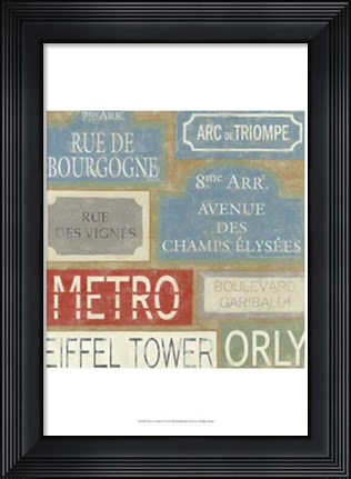 Framed Tour of Paris Print