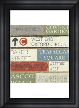 Framed Tour of London Print