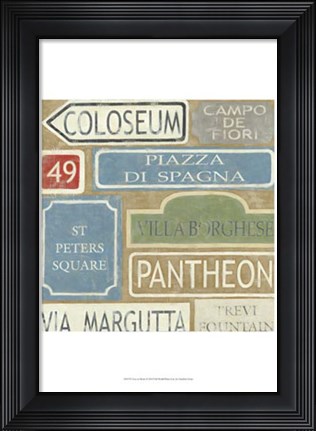 Framed Tour of Rome Print